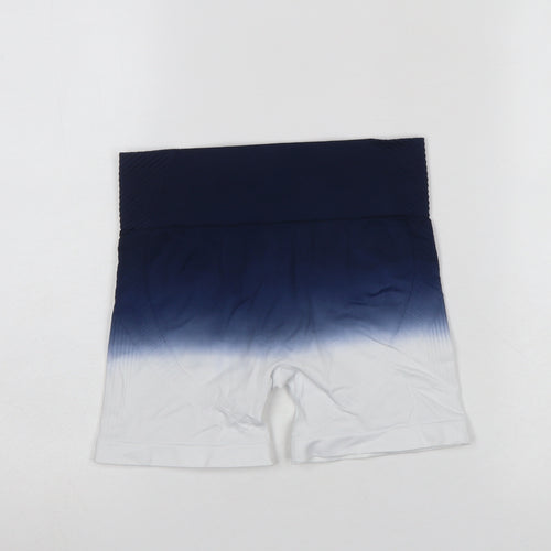 USA Pro Women's Blue Ombre Seamless Biker Shorts Size 10