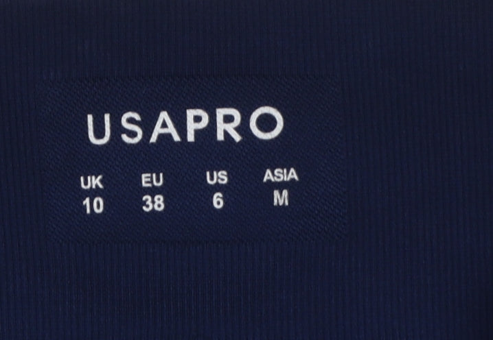 USA Pro Women's Blue Ombre Seamless Biker Shorts Size 10