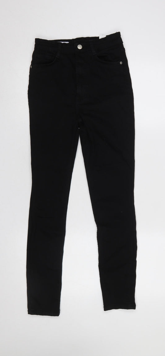 Zara Women's Black Skinny Jeans Size 10 High Rise Slim Fit