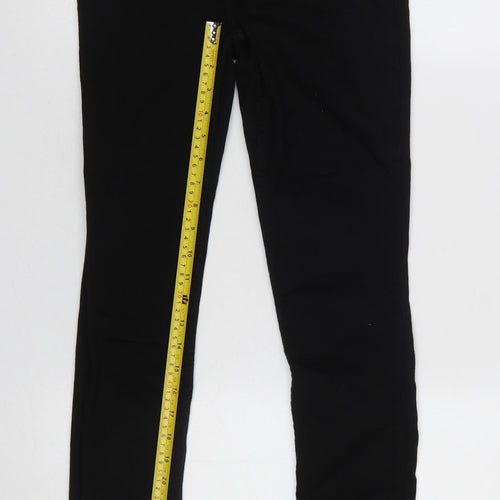 Zara Women's Black Skinny Jeans Size 10 High Rise Slim Fit