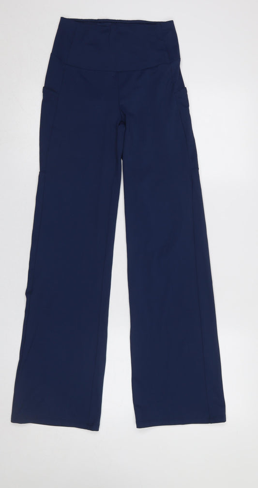 Oysho Women's Blue High Rise Stretch Yoga Leggings Size S