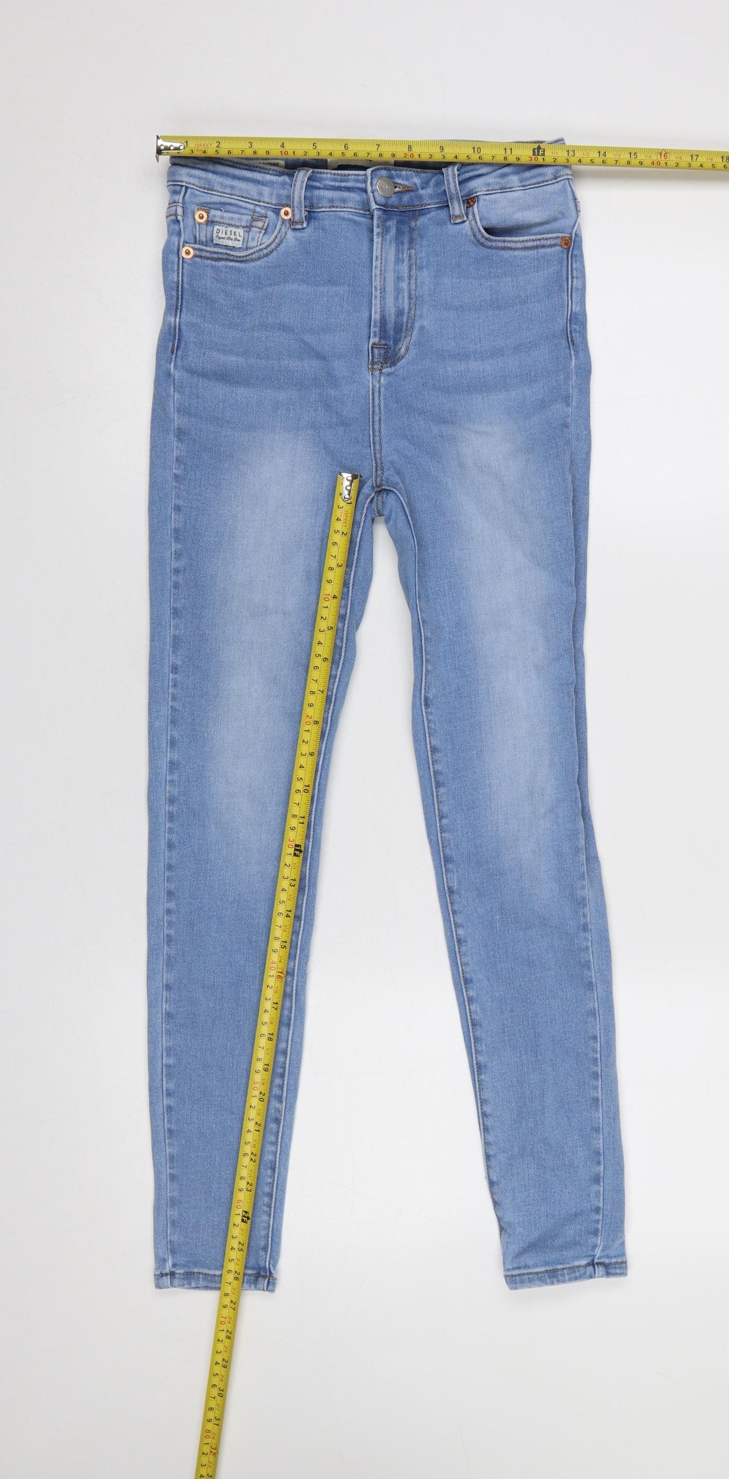 Diesel Women's Blue Skinny Jeans Size 8 Regular Fit Denim