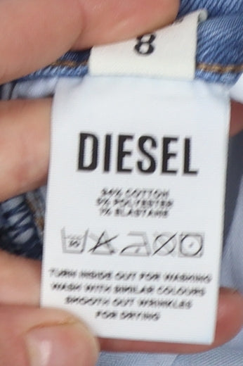 Diesel Women's Blue Skinny Jeans Size 8 Regular Fit Denim