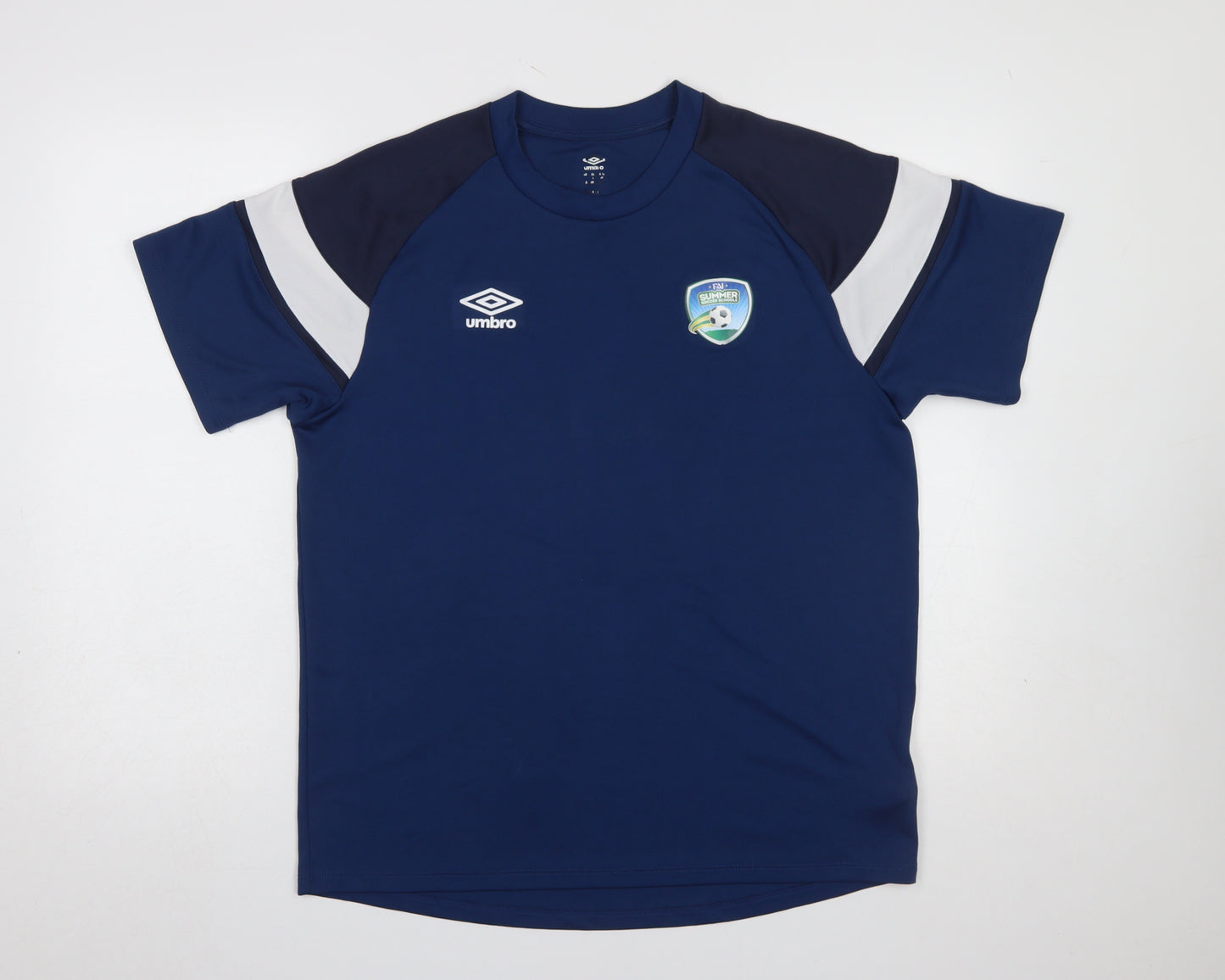 Umbro Men's Blue Football Training T-Shirt Size L Short Sleeve