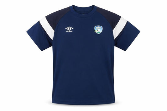 Umbro Men's Blue Football Training T-Shirt Size L Short Sleeve