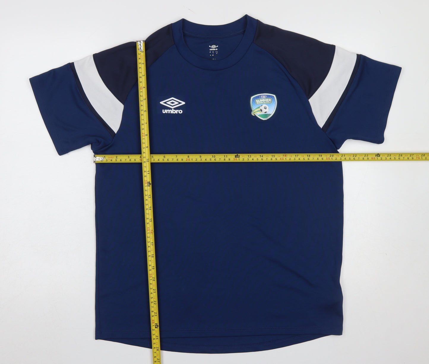 Umbro Men's Blue Football Training T-Shirt Size L Short Sleeve