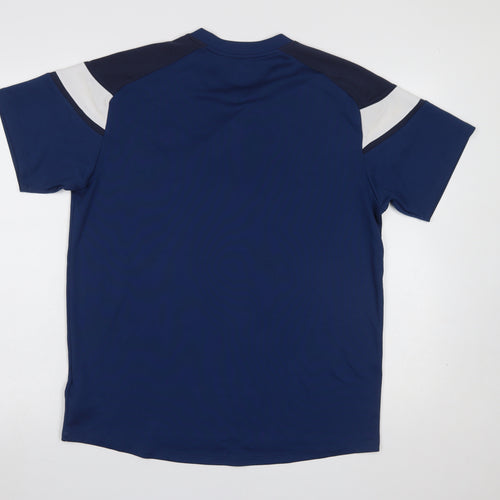Umbro Men's Blue Football Training T-Shirt Size L Short Sleeve