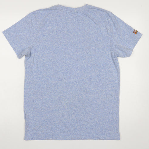 Superdry Men Blue California Graphic Crew Neck T-Shirt Size M