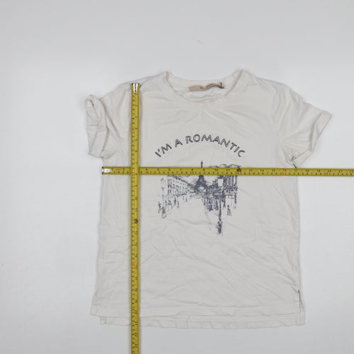 Rue de Femme Women's White XS Romantic Paris Graphic T-Shirt