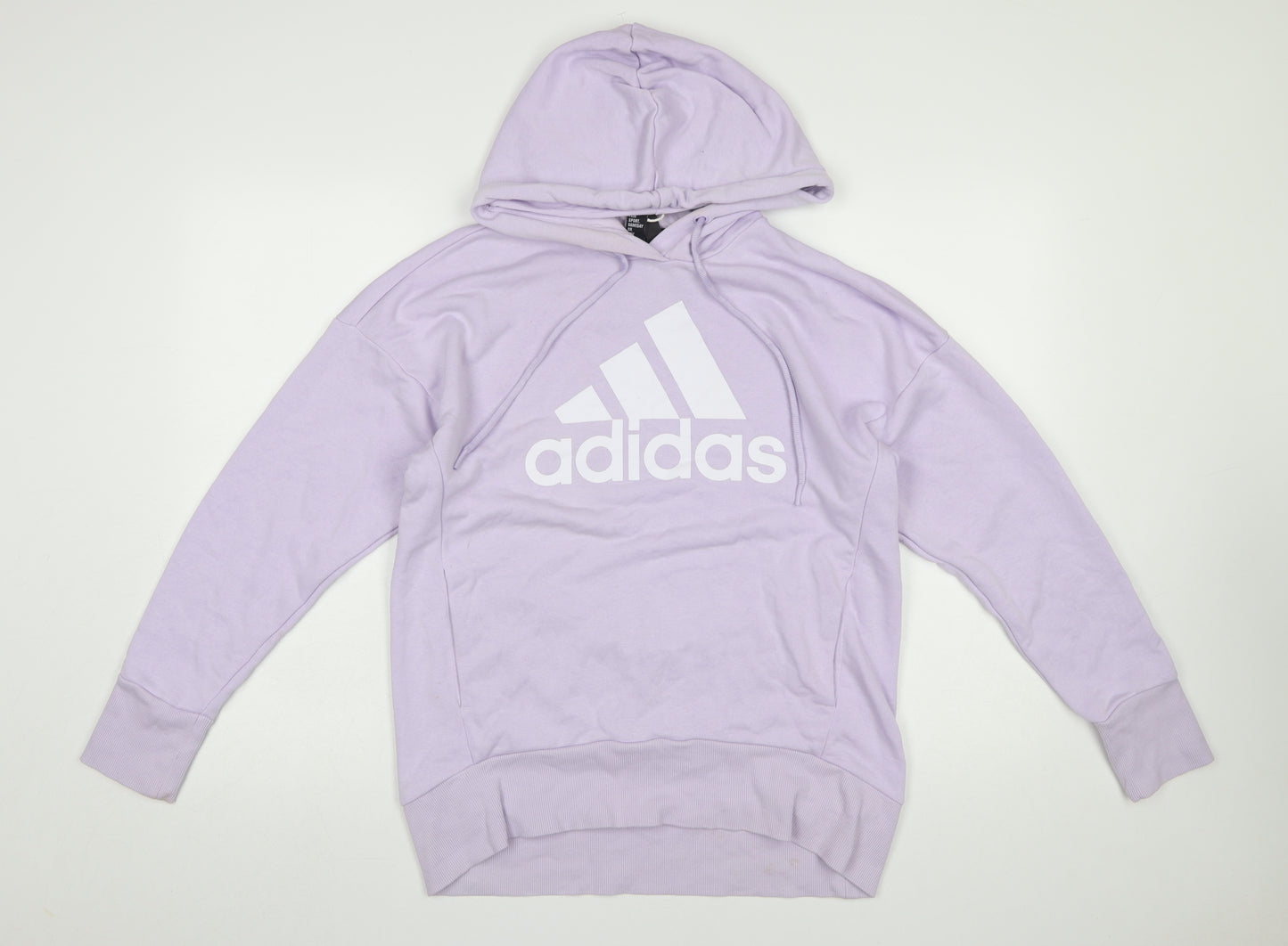 Adidas Women’s Purple Hooded Pullover Sweatshirt Size S 8-10 Cotton Blend