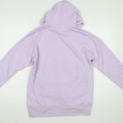 Adidas Women’s Purple Hooded Pullover Sweatshirt Size S 8-10 Cotton Blend
