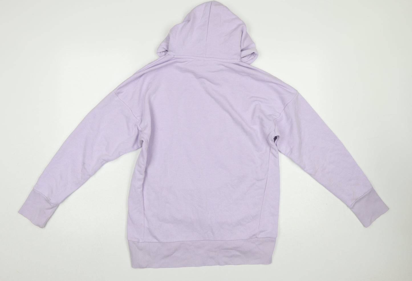 Adidas Women’s Purple Hooded Pullover Sweatshirt Size S 8-10 Cotton Blend