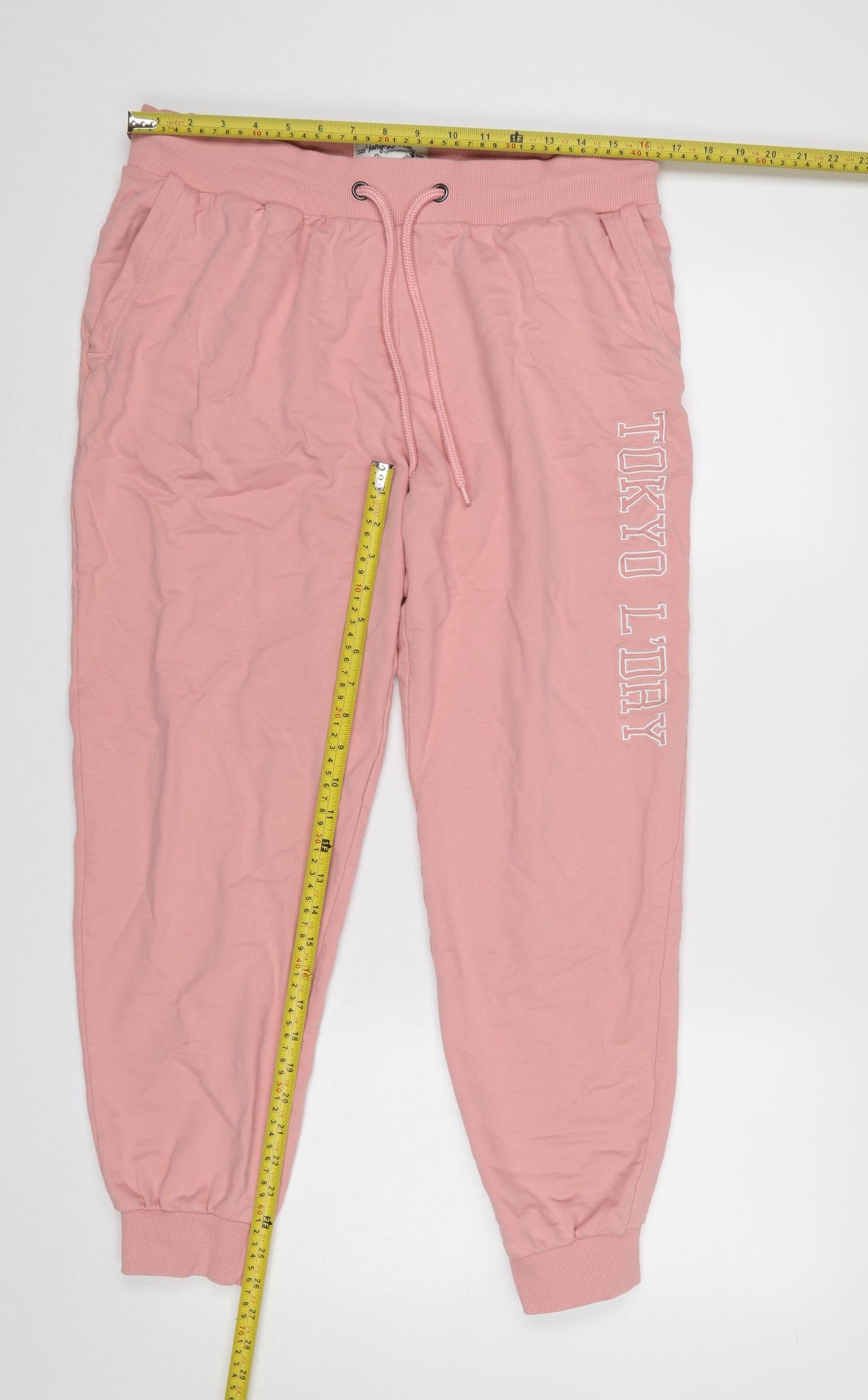 Tokyo Laundry Womens Pink Joggers Size 14 Regular Fit Casual Trousers
