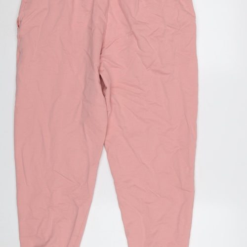 Tokyo Laundry Womens Pink Joggers Size 14 Regular Fit Casual Trousers