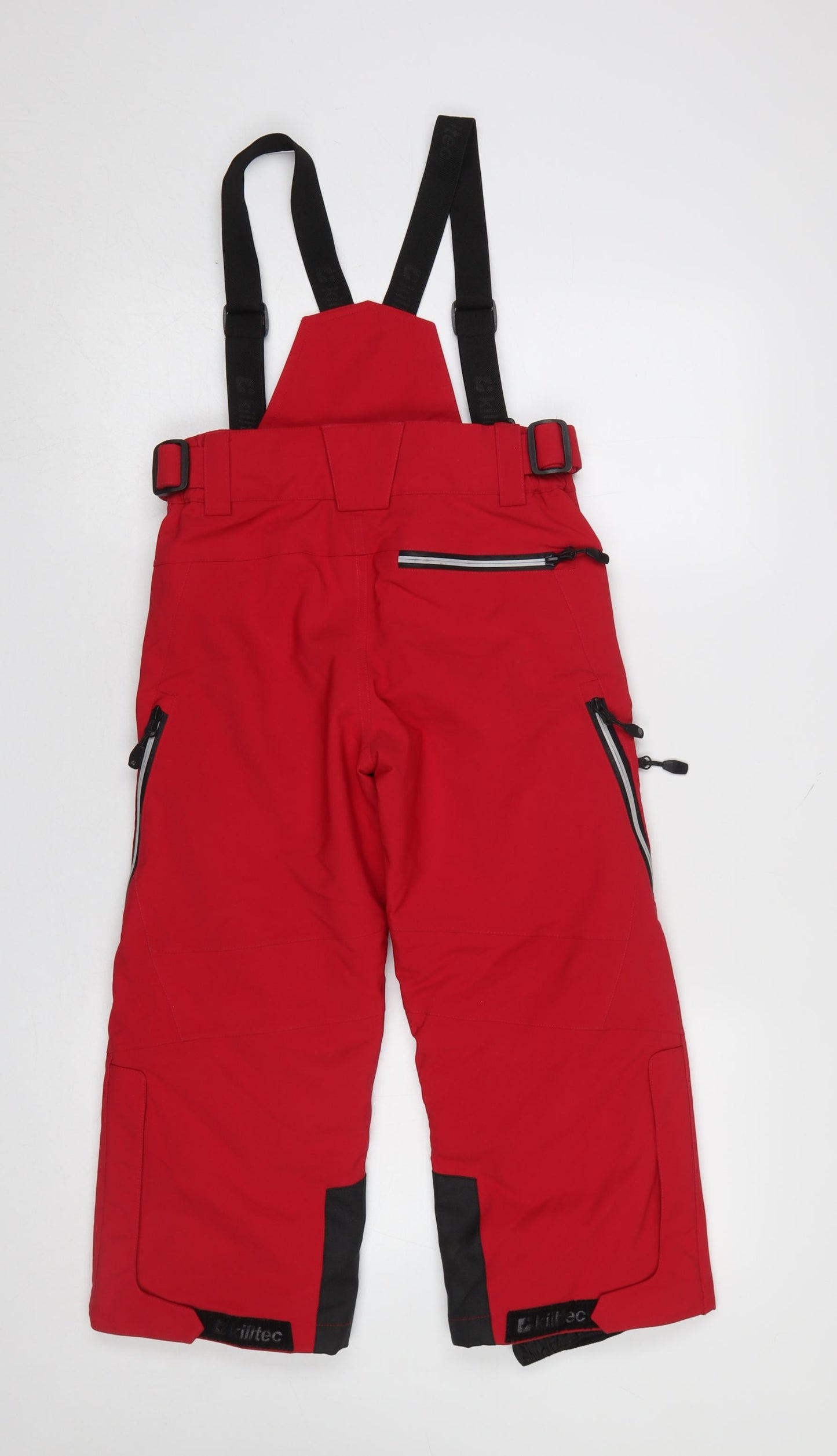 Killtec Boys Red Waterproof Snow Pants Size 8 Insulated Ski Trousers