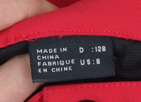 Killtec Boys Red Waterproof Snow Pants Size 8 Insulated Ski Trousers