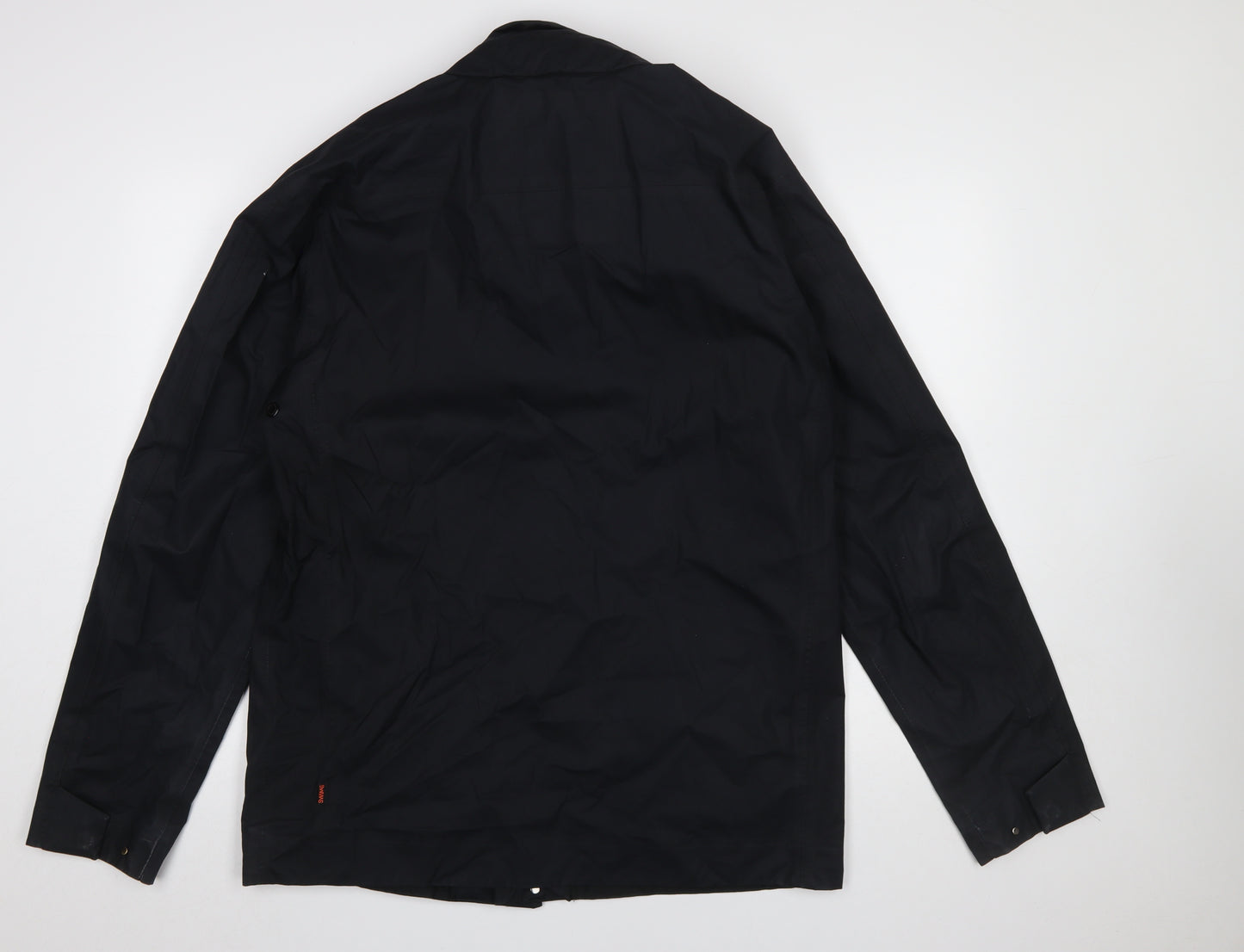 SWIMS Men's Black Waterproof Windproof Rain Jacket Size L