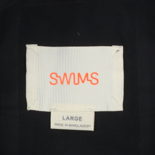 SWIMS Men's Black Waterproof Windproof Rain Jacket Size L