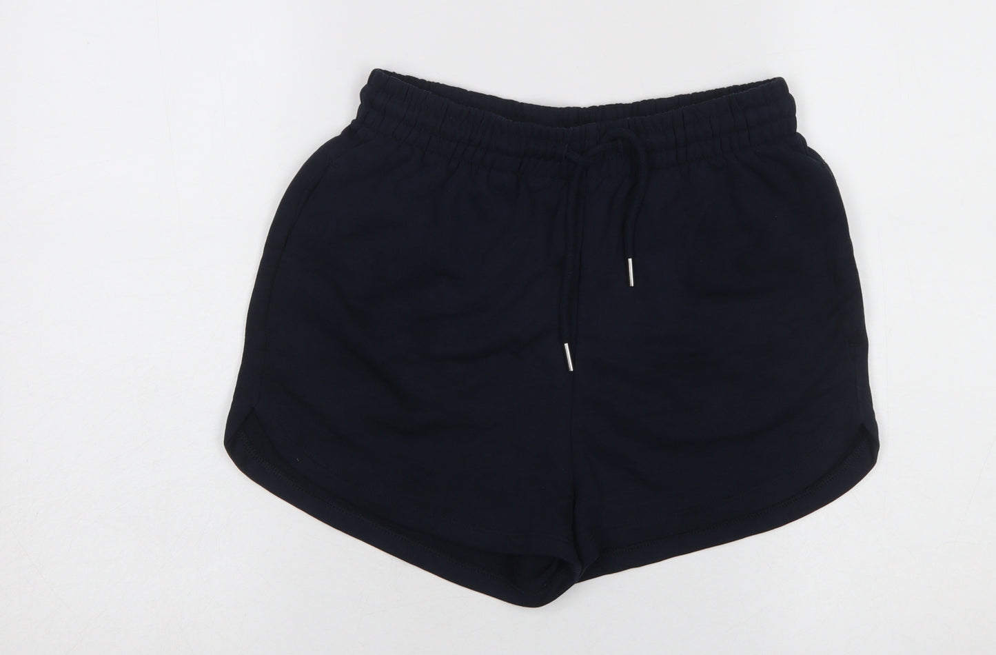 H&M Womens Black Sweat Shorts S Regular Fit Casual Activewear