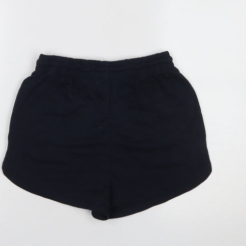 H&M Womens Black Sweat Shorts S Regular Fit Casual Activewear