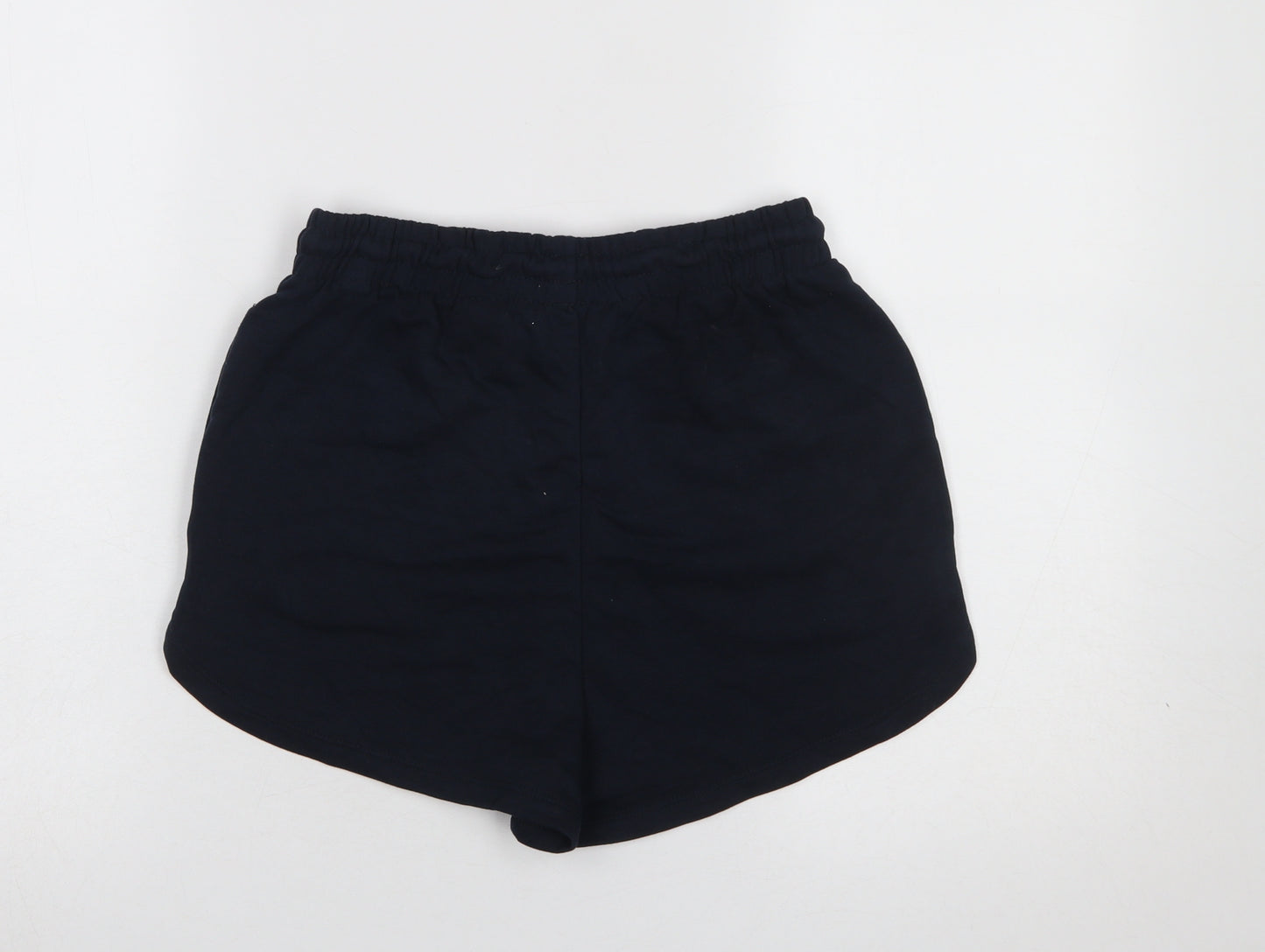 H&M Womens Black Sweat Shorts S Regular Fit Casual Activewear