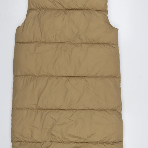 Vero Moda Women’s Beige Long Puffer Waistcoat Size S