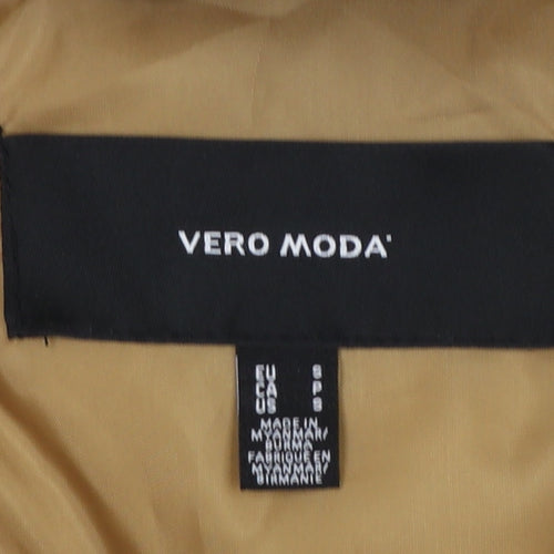 Vero Moda Women’s Beige Long Puffer Waistcoat Size S
