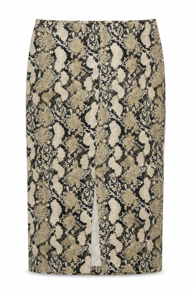 H&M Women’s Beige Snake Print Pencil Skirt Size M