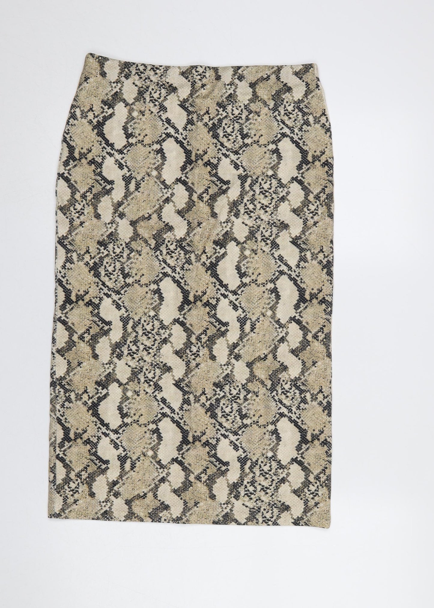 H&M Women’s Beige Snake Print Pencil Skirt Size M