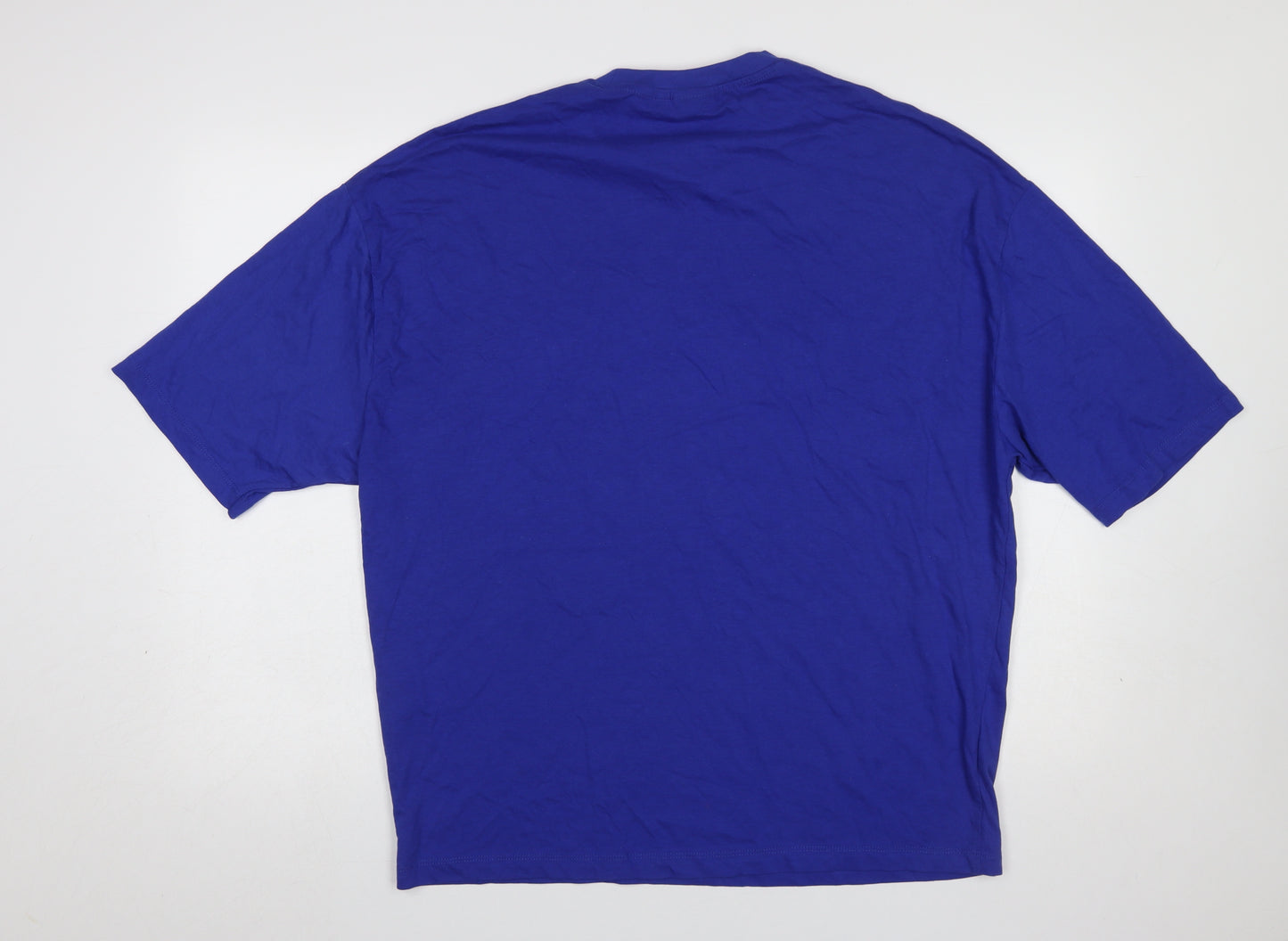 ASOS DESIGN Men's Blue California Yosemite Graphic Cotton T-Shirt Size S