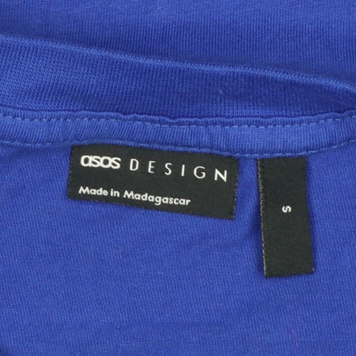 ASOS DESIGN Men's Blue California Yosemite Graphic Cotton T-Shirt Size S