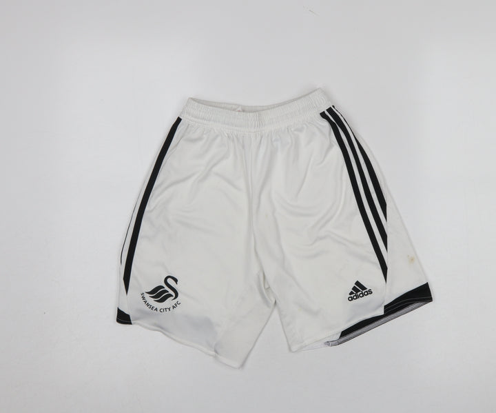Adidas Boys White Athletic Football Shorts 12 Years Soccer Training