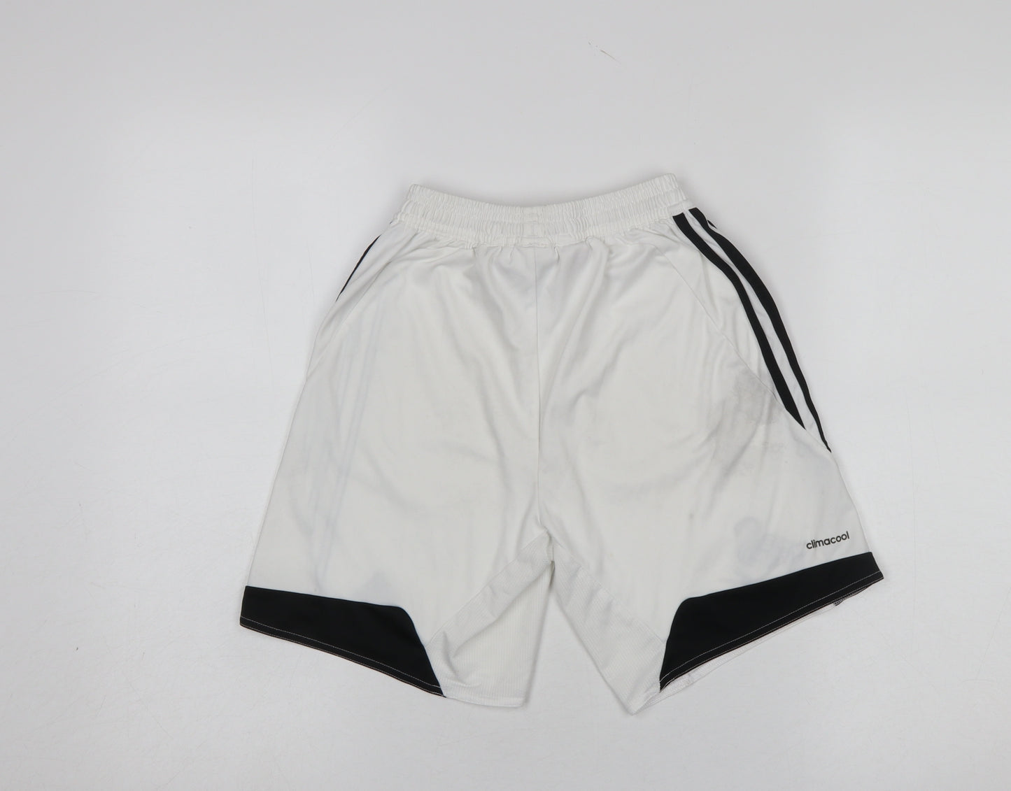 Adidas Boys White Athletic Football Shorts 12 Years Soccer Training
