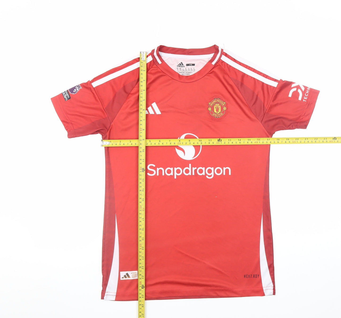 Adidas Mens Red Manchester United Football Shirt Size L Sports Tee
