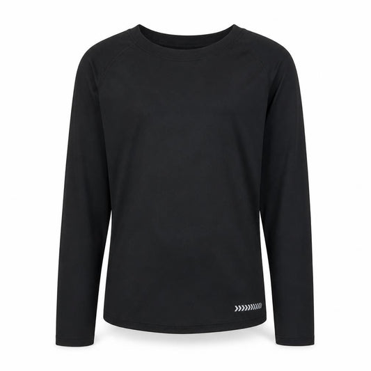 Dunnes Stores Girls Black Long Sleeve Active T-Shirt 10-11 Years