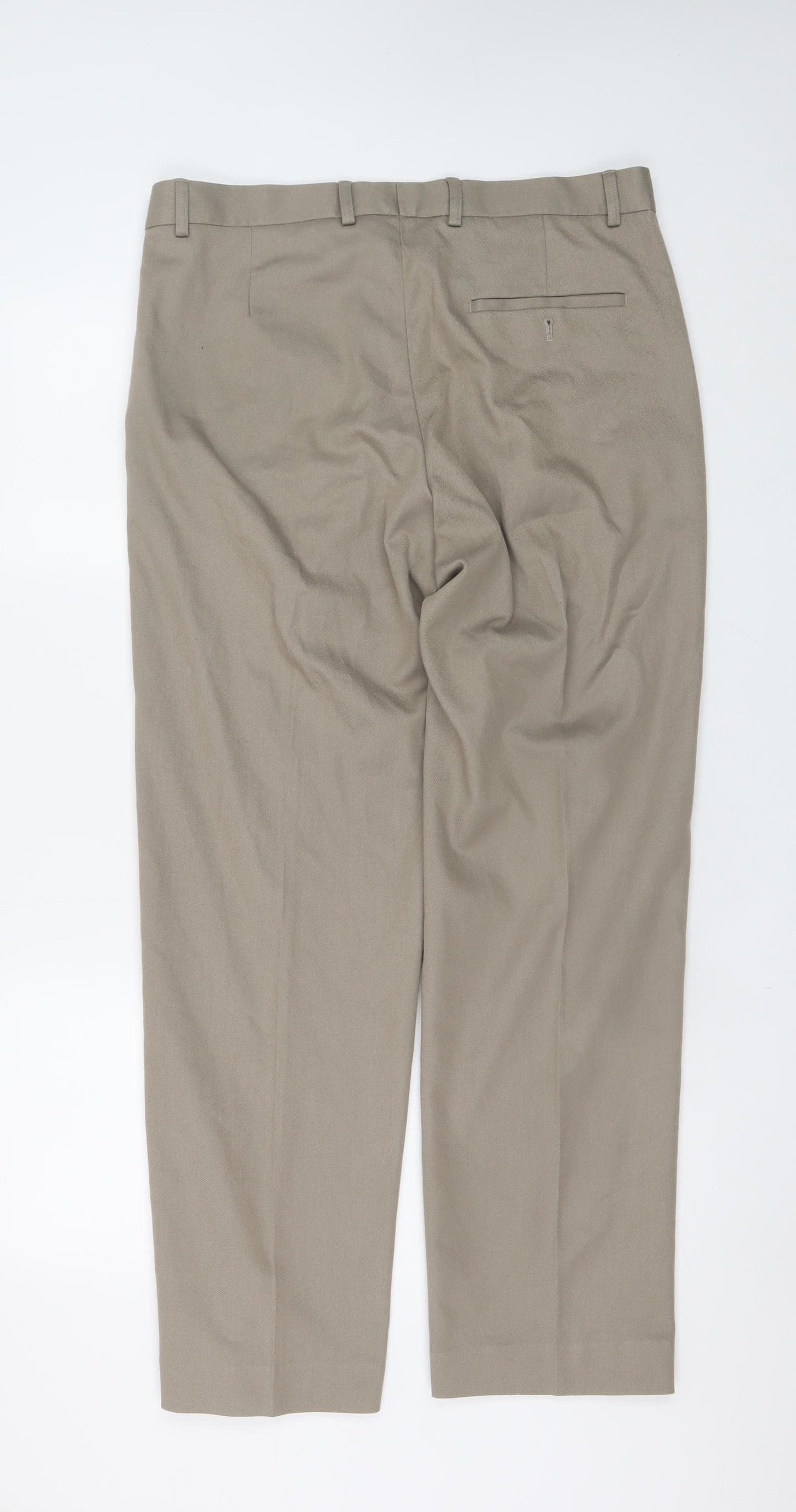 St. Bernard for Dunnes Stores Men's Beige 34W 31L Regular Fit Chino Trousers