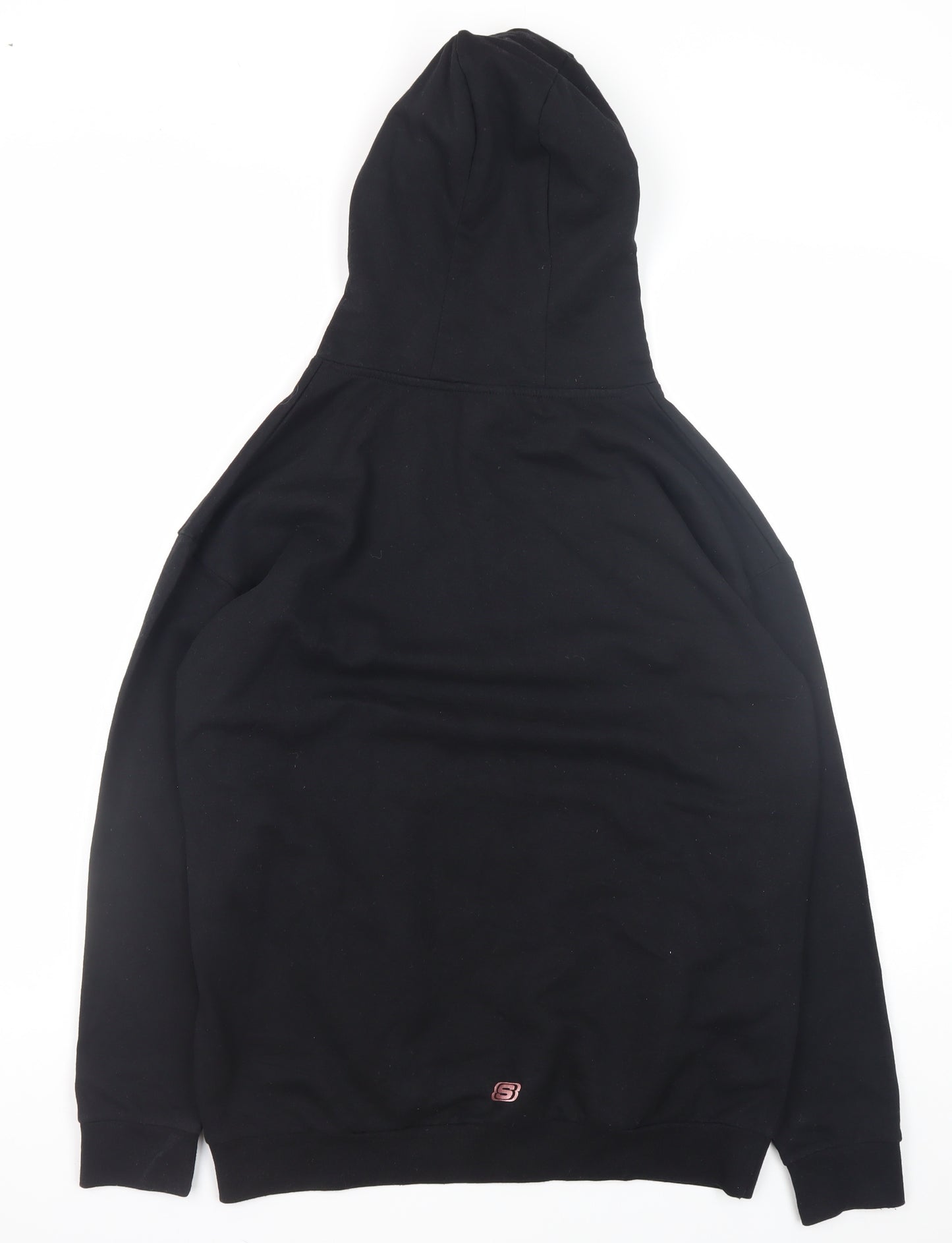 Skechers Teens Black Pullover Hoodie 14-15Y Cotton Blend