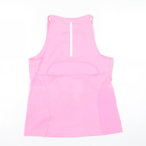 Oakley Womens Pink Racerback Performance Fit Active Tank Top M