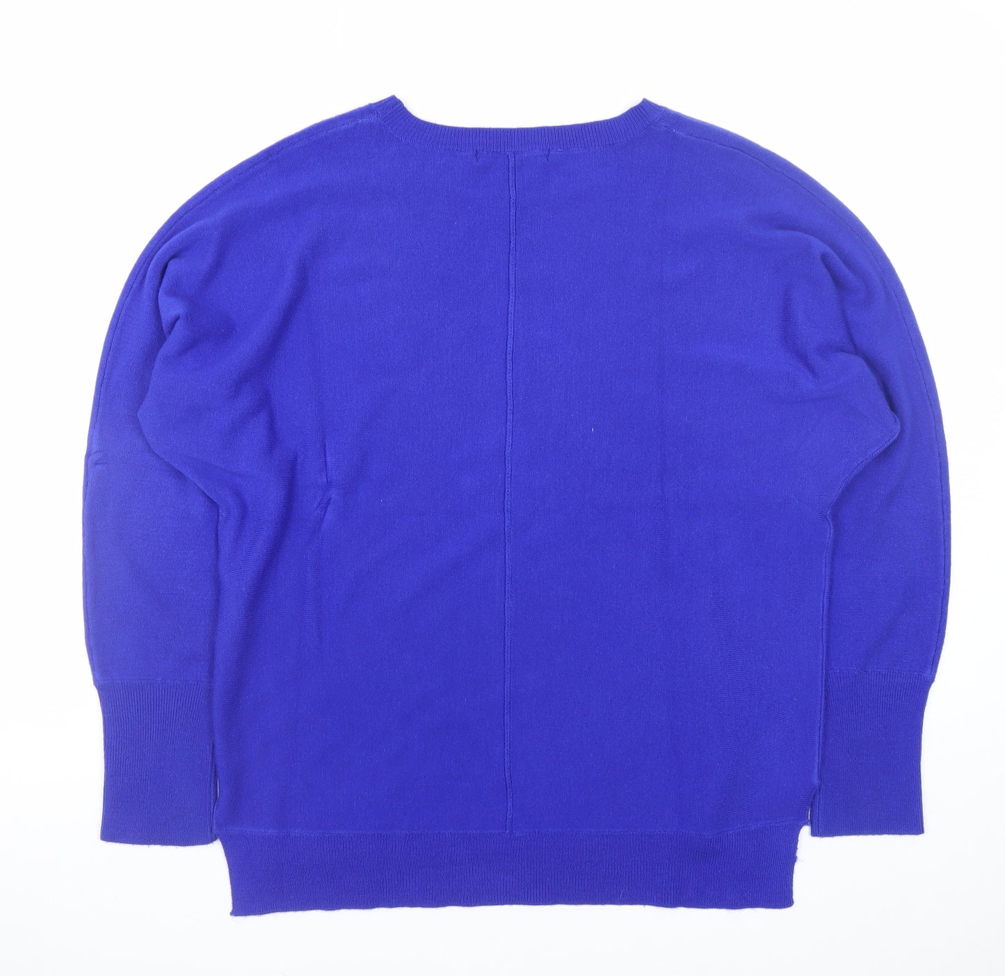Atmosphere Women Blue Acrylic Crew Neck Pullover Jumper Size 12