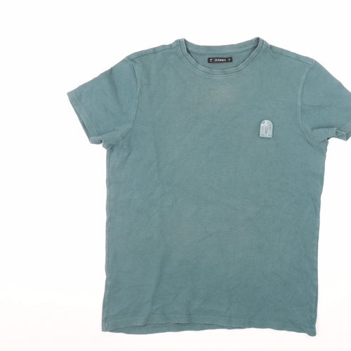 Dunnes Men’s Green Short Sleeve Crew Neck Cotton T-Shirt M