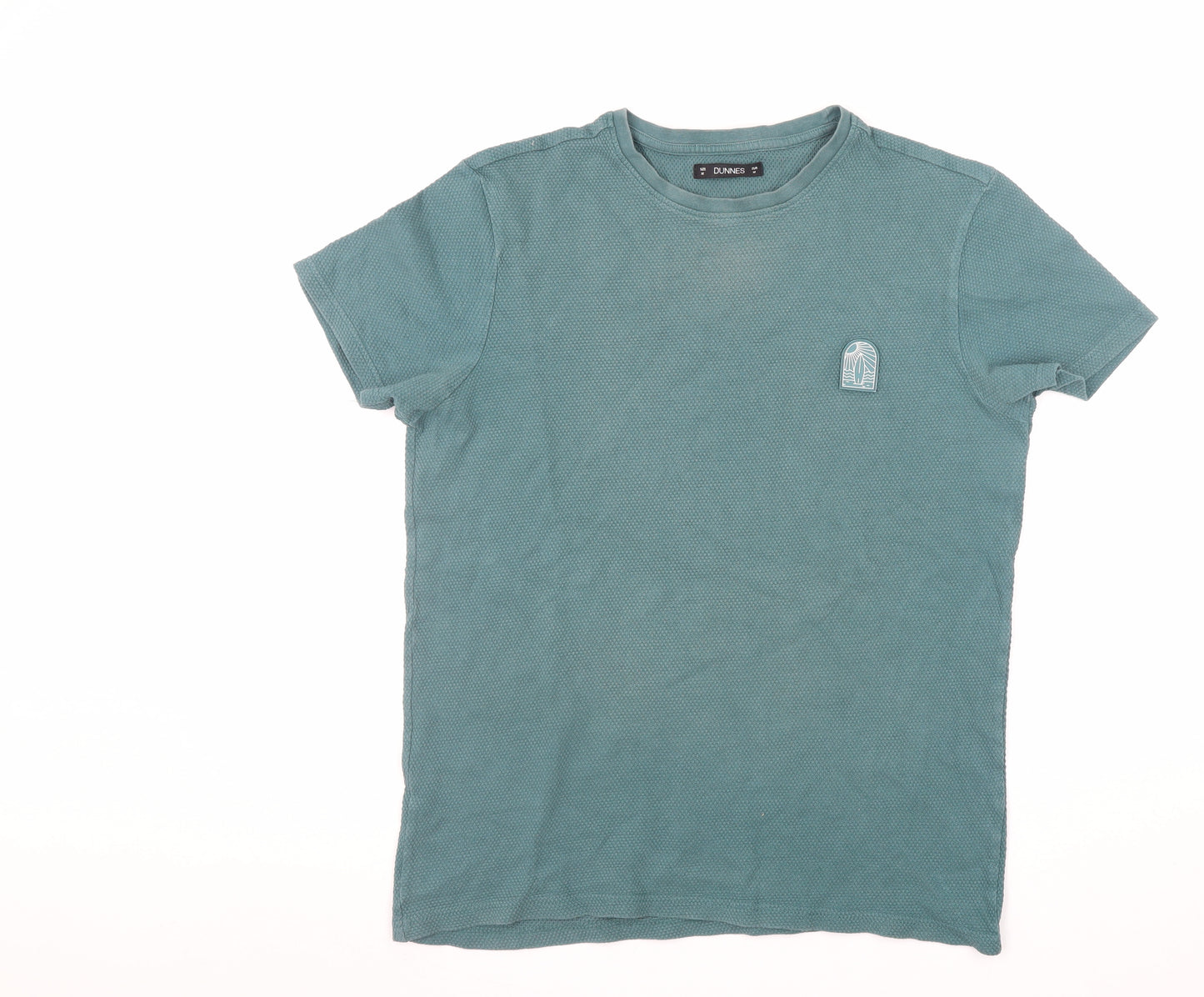 Dunnes Men’s Green Short Sleeve Crew Neck Cotton T-Shirt M