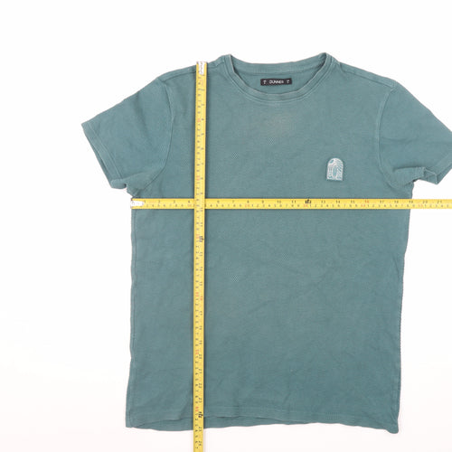 Dunnes Men’s Green Short Sleeve Crew Neck Cotton T-Shirt M