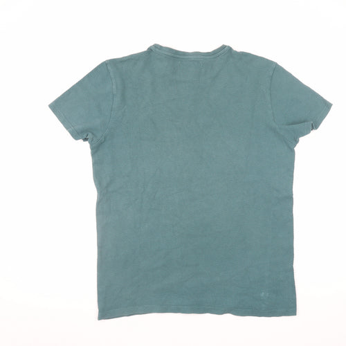 Dunnes Men’s Green Short Sleeve Crew Neck Cotton T-Shirt M