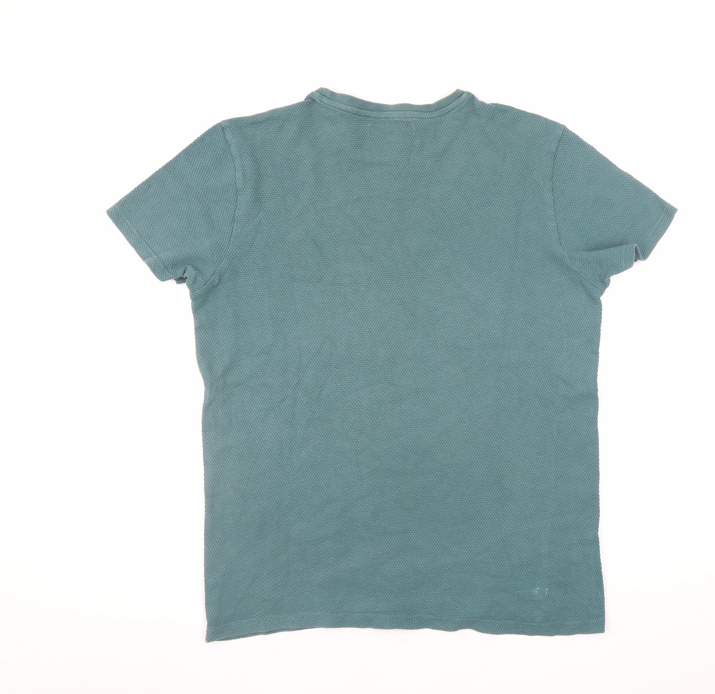 Dunnes Men’s Green Short Sleeve Crew Neck Cotton T-Shirt M