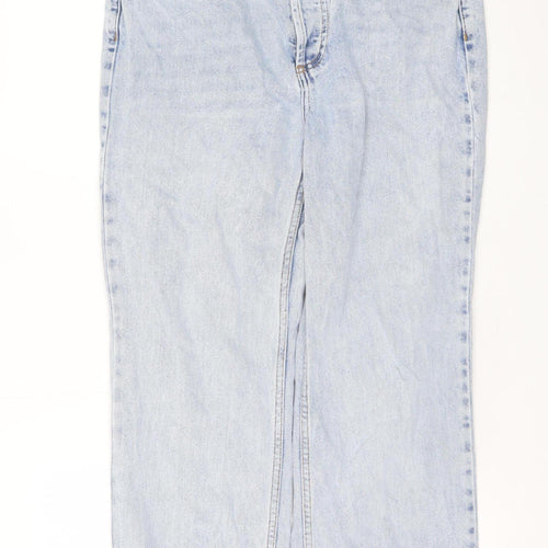 Topshop Unisex Light Blue Denim Straight Jeans W30 L28