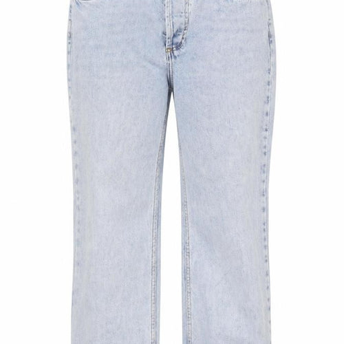 Topshop Unisex Light Blue Denim Straight Jeans W30 L28
