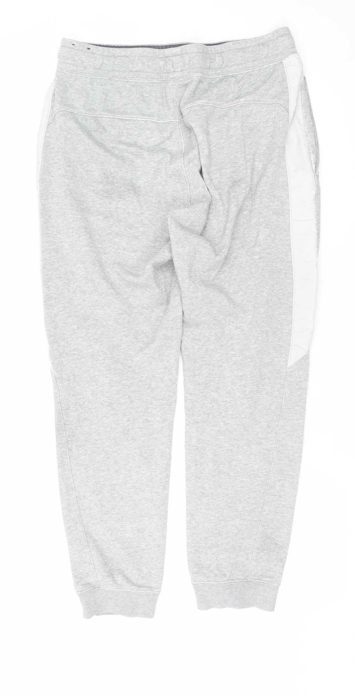 Nike Men's Grey Jogger Sweatpants M Regular Fit Cotton Blend