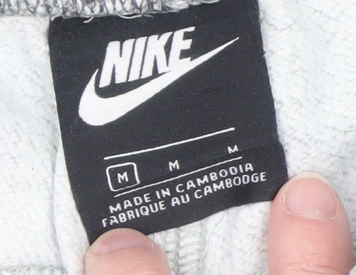 Nike Men's Grey Jogger Sweatpants M Regular Fit Cotton Blend