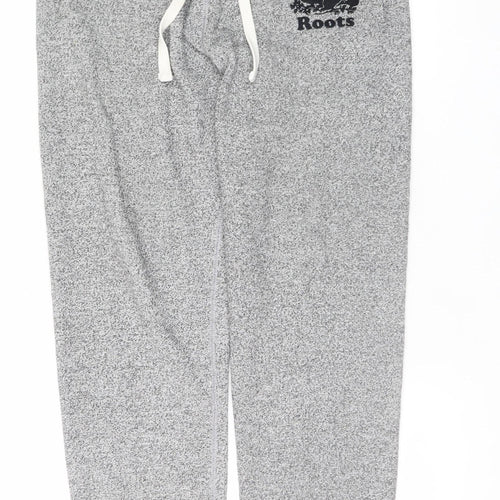 Roots Men's Grey Regular Fit Fleece Sweatpants M