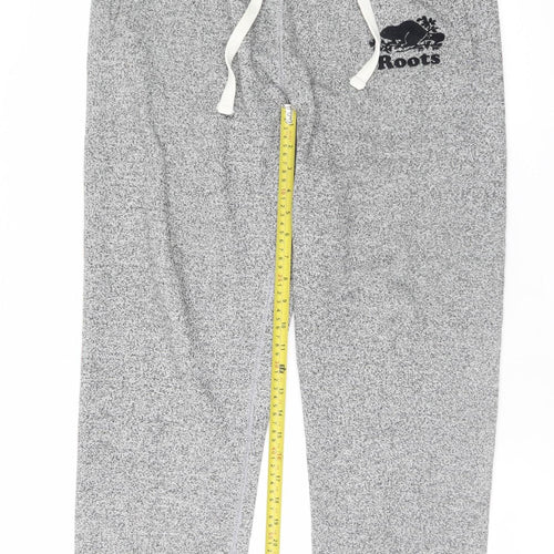 Roots Men's Grey Regular Fit Fleece Sweatpants M